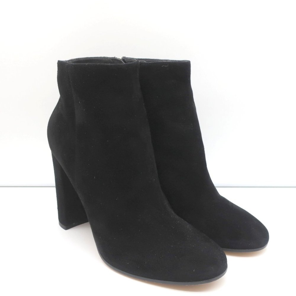 GIANVITO ROSSI ANKLE BOOTS BLACK SUEDE SIZE 39 HIGH HEEL BOOTIES - Picture 2 of 10